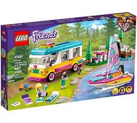 LEGO Friends Forest Camper Van and Sailboat 41681 Building Kit; Forest Toy; New 2021 (487 Pieces), Multicolor, Standard