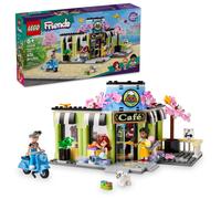 LEGO Friends Heartlake City Café Shop Toy for Kids, Bakery Building Set, Birthday Gift Idea for Girls and Boys Ages 6 Years and Up with 3 Mini Dolls and a Dog Toy Figure, 42618