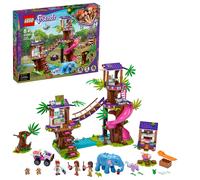 LEGO Friends Jungle Rescue Base 41424 Building Toy for Kids Animal Rescue Kit That Includes a Jungle Tree House and 2 Elephant Figures for Adventure