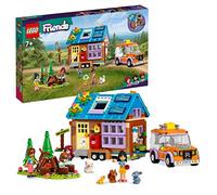 LEGO Friends Mobile Tiny House, Forest Camping Opening Dollshouse Playset with Toy Car for 7 Plus Year Old Girls and Boys, Includes Leo & Liann Mini-Doll Figures, Birthday Gift Idea for Kids 41735