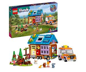 LEGO Friends Mobile Tiny House, Forest Camping Opening Dollshouse Playset with Toy Car for 7 Plus Year Old Girls and Boys, Includes Leo & Liann Mini-Doll Figures, Birthday Gift Idea for Kids 41735