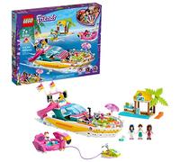 LEGO Friends Party Boat 41433 Including LEGO Friends Emma, Andrea and Ethan Mini-Doll Figures, Beach Store and Flamingo Party Boat, Great Summer Toy for Kids, New 2020 (640 Pieces)