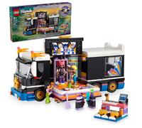 LEGO Friends Pop Star Music Tour Bus Play Together Toy Social-Emotional Musical Toy with 4 Mini-Doll Characters Toy Truck Building Kit Music Gift f