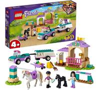 LEGO 41441 Friends Horse Training and Trailer Building Set with Stables and Car, Toy for Girls and Boys 4 Plus Years Old, Birthday Gift Idea