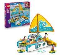 LEGO Friends Travel Boat Adventure Set - in Boat Toy with a Spinning Sail, 4 Mini Dolls & 2 Dolphin Figures, plus Fun Accessories - Creative Birthday Gift for 8+ Year Old Girls - 42664