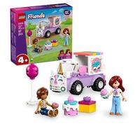 LEGO Friends Unicorn Cake Delivery Car - Educational Fine Motor Skills Toy w/ 2 Mini Dolls & Birthday Party Accessories - Gift Idea for 4+ Year Old Girls - 42675