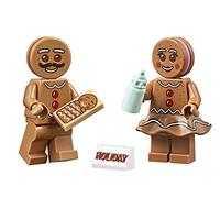 LEGO Gingerbread Family Combo - Gingerbread Man, Woman, and Baby Minifigure (with Display Stands) 10267