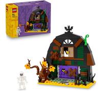 LEGO Halloween Barn - Play & Display Toy with a Skeleton Minifigure and Spooky Accessories incl. a Bat & Lamps - Creative Gift for 8+ Year Old Boys and Girls - 40721