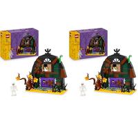 LEGO Halloween Barn - Play & Display Toy with a Skeleton Minifigure and Spooky Accessories in Bat & Lamps - Creative Gift for 8+ Year Old Boys and Girls - 40721 (Pack of 2)