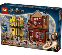 LEGO Harry Potter Quality Quidditch Supplies & Ice Cream Parlour Set with 2 Diagon Aley Shop Toys, 6 Minifigures & Accessories incl. a Nimbus 2000 Broom - Gift for 8+ Year Old Boys & Girls - 76452