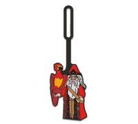 Lego Harry Potter Silicone Luggage Tag for Travel, Suitcase, Backpack, Summer Beach Bag - Dumbledore (53255) Non-Toxic, Odorless, writable Surface on Back for ID Identification. Measures Approx. 7"