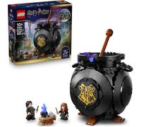 LEGO Harry Potter Cauldron: Secret Potions Classroom Toy - Desk or Bedroom Decor DIY Kit with Collectible Patronus & Hermione & Snape Minifigures - Gift for 10+ Year Old Girls & Boys - 76464