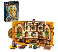 LEGO Harry Potter House Banner, Hufflepuff, 76412, Hogwarts Castle, Common Room, Wall Decoration, Construction Set with 3 Figures and Mandrake, Collectible Toy, Harry Potter Idea