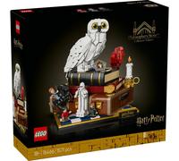 LEGO Harry Potter Philosopher's Stone - Collectors' Edition - Room Decor DIY Model w/Miniature Movie Scenes - Hedwig Owl Figure, 3 Minifigures - Gift Idea for Adult Fans - 76466