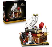 LEGO Harry Potter Philosopher's Stone - Collectors' Edition - Room Decor DIY Model w/Miniature Movie Scenes - Hedwig Owl Figure, 3 Minifigures - Gift Idea for Adult Fans - 76466