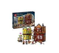 LEGO Harry Potter Quality Quidditch Supplies & Ice Cream Parlour Set with 2 Diagon Aley Shop Toys, 6 Minifigures & Accessories incl. a Nimbus 2000 Broom - Gift for 8+ Year Old Boys & Girls - 76452