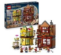 LEGO Harry Potter Quality Quidditch Supplies & Ice Cream Parlour Set with 2 Diagon Aley Shop Toys, 6 Minifigures & Accessories incl. a Nimbus 2000 Broom - Gift for 8+ Year Old Boys & Girls - 76452