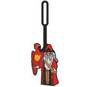 Lego Harry Potter Silicone Luggage Tag for Travel, Suitcase, Backpack, Summer Beach Bag - Dumbledore (53255) Non-Toxic, Odorless, writable Surface on Back for ID Identification. Measures Approx. 7"