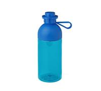 LEGO Hydration Bottle, Kids Drinks Bottle, 500ml Transparent Blue, Water Bottle, Drinking Bottle for Toddlers, Dishwasher Safe, Reusable Sports Bottle