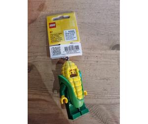 LEGO Iconic Corn Cob Costume Guy Minifigure Key Light Led Keyring Keychain New