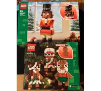 LEGO Iconic: Gingerbread Ornaments (40642) & Nutcracker (40640) New & Sealed