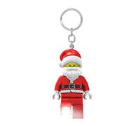 Lego Iconic Santa Keyring LED Torch Toys Gifts for Kids - 76mm Large Figure (KE189) - 2 CR2025 Batteries Included, red