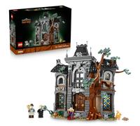 LEGO Icons Mayor Manor - House Model Kit for Adults - 3D Display Set w/Gothic Interior & 3 Glow-in-the-Dark Minifigures - DIY Living Room Decor - Gift Idea - 11383
