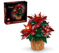 LEGO Icons Poinsettia Building Set - Artificial Flowers Christmas Decoration & Centerpieces for Table, Adults Ages 18+ - Gift Ideas for Mom, Dad, & Significant Other - 10370