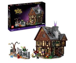 LEGO Ideas Disney Hocus Pocus: The Sanderson Sisters' Cottage Set 21341 Collectable Building Kit for Adults with House, 6 Minifigures and Accessories, Halloween Decoration for Women and Men
