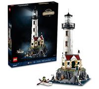LEGO Ideas Motorized Lighthouse 21335 Adult Model Building Kit, Complete with Rotating Lights, Quaint Cottage and a Mysterious Cave, Creative Gift Idea