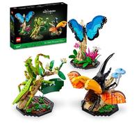 LEGO Ideas The Insect Collection, Fun Gift for Nature Lovers, with Life-Size Blue Morpho Butterfly, Hercules Beetle and Chinese Mantis Display Models, Insect Building Set, Nature Décor (6452127)