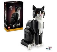 LEGO Ideas Tuxedo Cat, Home Décor, Cat Gift Idea for Animal-Lovers, Cat Lover Gifts, Collectible Model, Creative Activity, Building Set for Adults, 21349