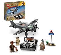 LEGO Indiana Jones and the Last Crusade Fighter Plane Chase | Set 77012 | Featuring a Buildable Car and Airplane Toy, 3 Minifigures Including Indiana Jones | Birthday Gift for Kids 8-12 Years Old