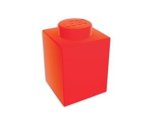 LEGO IQ Iconic 1x1 Silicone Brick LED Night Light - Red - With 8 Color Automatic Change and Manual Color Lock (3 AAA Batteries Included) - Dimensions: 116mm Height x 78mm Width