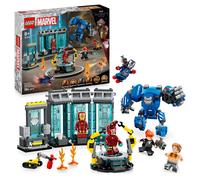 LEGO Marvel Iron Man's Laboratory: Hall of Armour 76315 | Toys for 8+ Year Old Boys, Superhero Mech Figure, 5 Minifigures, Drum-E Robot, Avengers Gift Idea, 384 Pieces
