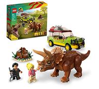 LEGO Jurassic Park Triceratops Research Dinosaur Toy Set with Ford Explorer Car and Dino Figure, 30th Anniversary Collection, for Boys, Girls, Kids 8 Years Old and up 76959