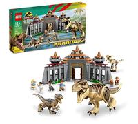 LEGO Jurassic Park Visitor Center: T. rex & Raptor Attack 76961 Buildable Dinosaur Toy; Gift for Teens and Kids Aged 12 and Up, Including a Dino Skeleton Figure, 6 Minifigures and More