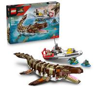 Brick-Built Mosasaurus Boat Mission