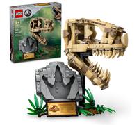 LEGO Jurassic World Dinosaur Fossils: T. rex Skull Dino Toy for Boys and Girls Educational Skeleton Model Set with Bones for Kids Great Gift for Fa