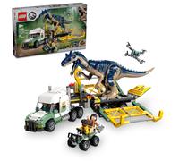 LEGO Jurassic World Dinosaur Missions: Allosaurus Transport Truck Toy, Fun Gift Idea for Kids with Kenji, Darius and Yaz Minifigures, Jurassic World D