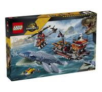 LEGO Jurassic World Mosasaurus Dinosaur Boat Attack Set 77983 703 Pcs