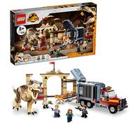 LEGO Jurassic World T. rex & Atrociraptor Dinosaur Breakout 76948 Dino Toy Set Gift Toys for Kids Age 8 Plus with 4 Minifigures Market and Truck 20