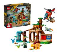 LEGO Jurassic World Velociraptor, Stegosaurus & Pteranodon Rescue Toy - 4 Dinosaur Figures, Helicopter & 2 Minifigures - Dino Birthday Gift for 4+ Year Old Boys & Girls - 77981