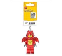 LEGO Minifigures Large 3 Inch Tall Figure Keychain Light - Dragon Suit Guy (KE196H), Red, Large - 3 inches tall, Red, Large - 3 inches tall