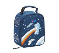 LEGO Kids City Heritage Classic Lunch Box, Insulated Soft Reusable Lunch Bag Meal Container for Boys and Girls, Perfect for School, or Travel, Meal Tote to Keep Food and Drinks Cold, Space Walk, Navy