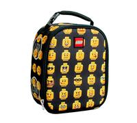 LEGO Kids Heritage Classic Lunch Box, Insulated Soft Reusable Lunch Bag Meal Container for Boys and Girls, Perfect for School or Travel, Meal Tote Keeps Food and Drinks Cold with Buckle, Minifigure