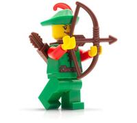 Lego Knight Figures Set: Forestwoman #1 with Bow - Expand Your Knight's Castle with Mini Figures and Weapons