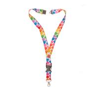 LEGO Lanyard Neck Strap for Key Chains Detachable Lanyard for Phone Keys ID Badge with clasp and Quick Release Buckle Rainbow Hearts