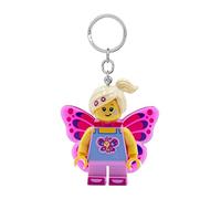 LEGO Large 2 Inch Tall Figure Keychain Light - Butterfly Girl (KE171H), Pink
