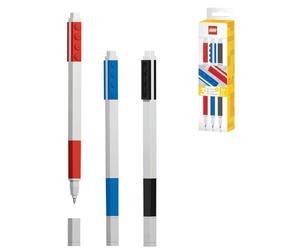 Lego LE51513 3 Pack Gel Pens, Assorted Colours